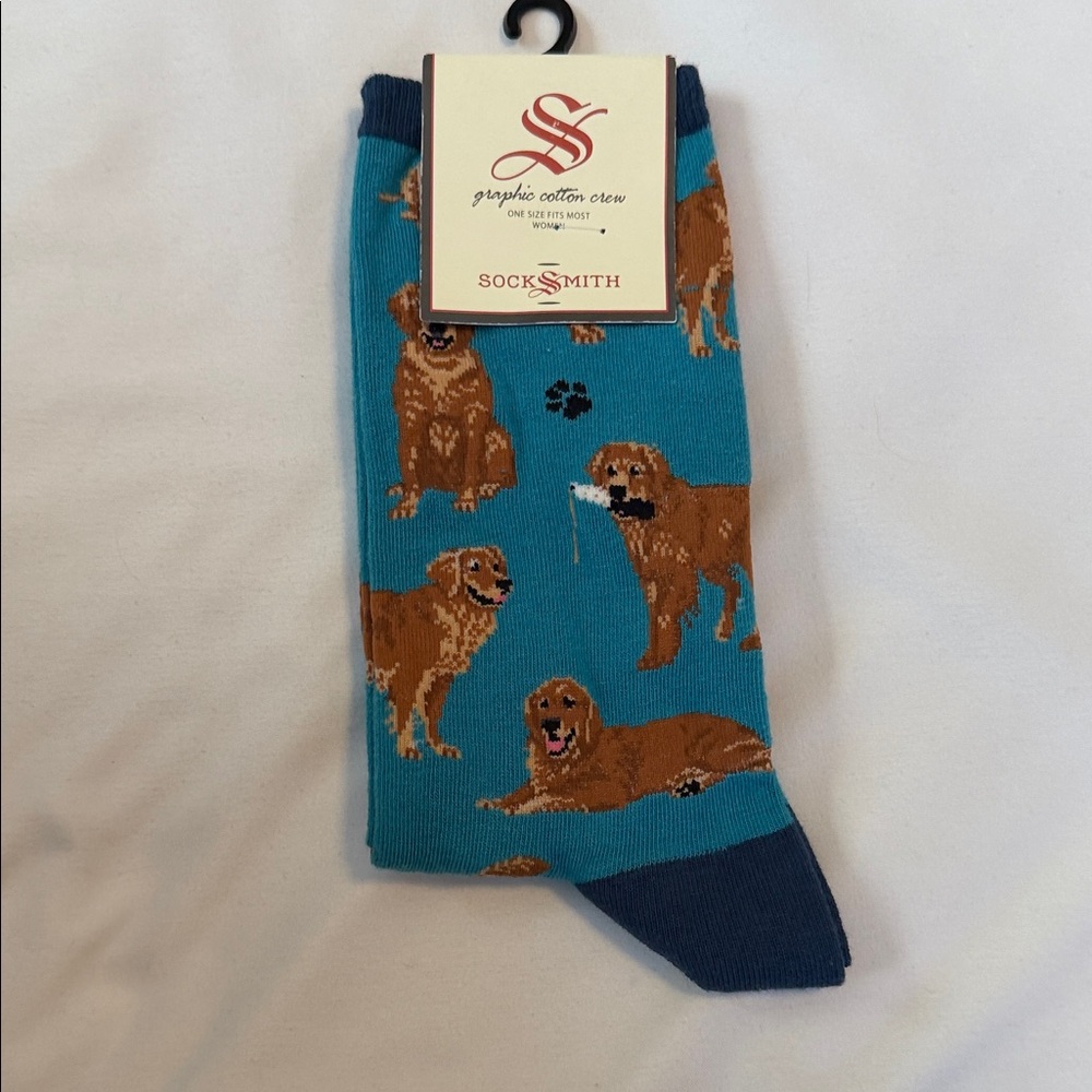 Women’s Socksmith Dog Print Blue Socks